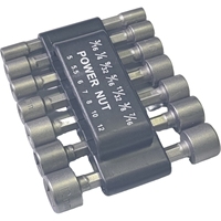 Jeu de 14 pièces de forets à écrou électrique 1/4 \ "à entraînement hexagonal Compatible métrique SAE clé à douille vis Chrome Impact Socket Tools-006