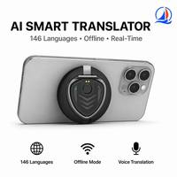 Traducteur intelligent IA : Traduction hors ligne en temps réel avec interprétation simultanée, traduction de appels vidéo, support magnétique pour téléphone