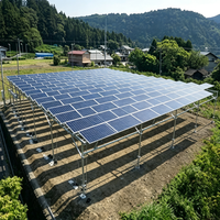 Système de montage solaire au sol réglable, support de panneau solaire, rails solaires pour installation au sol et ferme solaire agricole