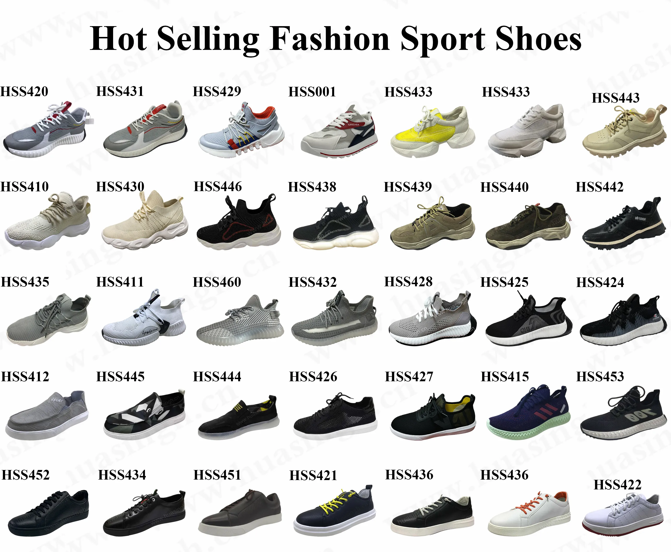 WCY, Berbagai Warna Gaya Tersedia Kain Katun Bernapas Sneakers Atas Harga Pabrik Merek Fashion Sepatu Olahraga HSS410