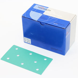 4 + 4/3 + 2 = 3 agujeros película de circonio verde papel de <span class=keywords><strong>lija</strong></span> abrasivo cuadrado con metal de lijado de alto rendimiento y madera - Product Image 6