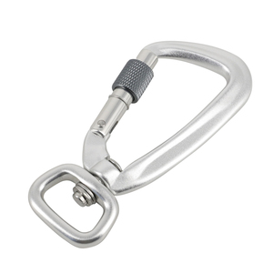 Jensan Tùy Chỉnh Chất Lượng Cao 4kn Tự Khóa Xoay Nhôm Jinsong Twist Carabiner Cho Con Chó Dây Xích Anodized - Product Image 3