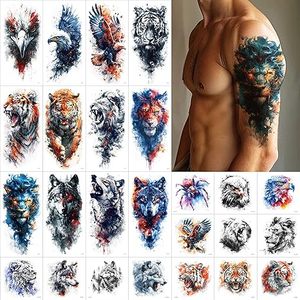 <span class=keywords><strong>Brazo</strong></span> grande Acuarela Animales <span class=keywords><strong>Tatuajes</strong></span> <span class=keywords><strong>Pequeños</strong></span> Animales Tatuaje Pegatinas para Hombres y Mujeres - Product Image 6