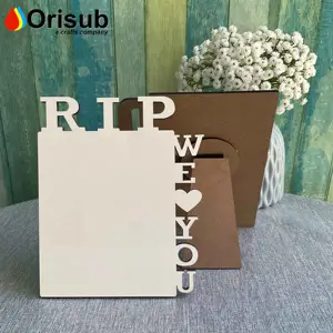 China Wood Rip I love you picture mdf frame for sublimation