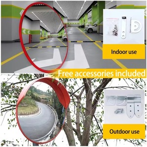 CITICITY Miroir d'angle de sécurité routière 12 pouces/30 cm en PC, miroir convexe grand angle pour supermarché et route - Product Image 6