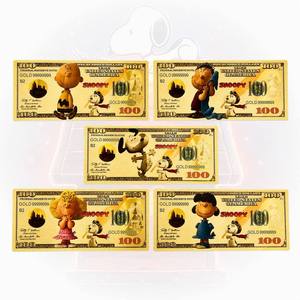 2026 Gran Venta Billete <span class=keywords><strong>de</strong></span> Colección <span class=keywords><strong>de</strong></span> Perro Beagle <span class=keywords><strong>de</strong></span> Dibujos Animados Estadounidenses, <span class=keywords><strong>5</strong></span> Diseños, Bañado en Oro <span class=keywords><strong>de</strong></span> 24K - Product Image 1