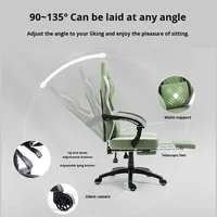 Chaise de jeu inclinable réglable en cuir de qualité supérieure pour ordinateur, bureau à domicile, dortoir, e-sport, compétition, 942, base 5 étoiles, moderne