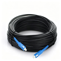 Kabel Drop Fiber Optik 1 Core Outdoor Indoor untuk Rumah SC/UPC-SC/UPC 2*3mm FTTH Grosir