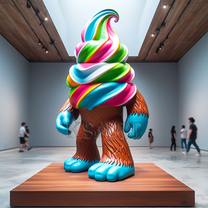 Les sculptures de <span class=keywords><strong>glaces</strong></span> en fibre de verre sont utilisées pour décorer la vitrine de la boutique de <span class=keywords><strong>glaces</strong></span>. - Product Image 2