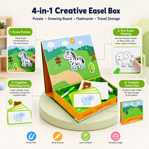 Jeu éducatif personnalisé pour enfants : Puzzle grand format avec tableau <span class=keywords><strong>de</strong></span> <span class=keywords><strong>dessin</strong></span> et papier à scènes, <span class=keywords><strong>facile</strong></span> à manipuler - Product Image 2