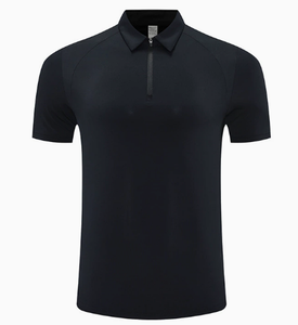 T-shirt sportiva unisex personalizzabile con stampa, mezza zip, manica corta, in poliestere ed elastan, 180 grammi, lavorata <span class=keywords><strong>a</strong></span> maglia, ad asciugatura rapida, vestibilità slim - Product Image 3