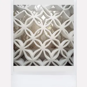 Factory Produce Lightweight white UHPC screen in Geometry for Hotel