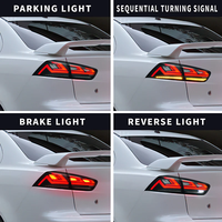 Luces traseras LED RGB para Mitsubishi Lancer EX EVO 2008-2017 Lámpara trasera ahumada