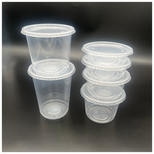 Récipients jetables en plastique de stockage des aliments PP Deli avec couvercles hermétiques 8oz 12oz 16oz 24oz 32oz - Product Image 4