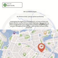 Dernier traceur transfrontalier le plus vendu, dispositif anti-perte ultra-longue autonomie pour iOS et PC, avec logo en matériau.