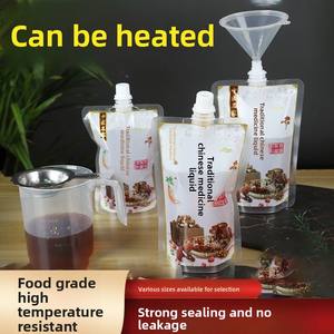 Alta Barreira PE Plastic Jam Liquid Spout Pouch Bags Suco De Frutas Personalizado Bebidas De Ervas Chinesas Embalagem Bebida De Geléia De Leite - Product Image 3
