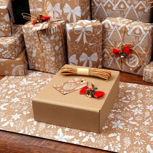 Factory Wholesale Hot Sale 43x300cm Disposable Coated Silicone <b>Roll</b> <b>Christmas</b> Gift <b>Wrapping</b> <b>Paper</b> - Product Image 2