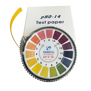 Rotolo universale delle strisce di prova del <span class=keywords><strong>pH</strong></span> del produttore, striscia di carta Ph1-14 prova della gamma completa 5M - Product Image 1