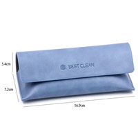 Étui à lunettes Bestclean en cuir PU souple, étui à lunettes de soleil, étui cadeau design, emballage cadeau avec logo personnalisé pour lunettes