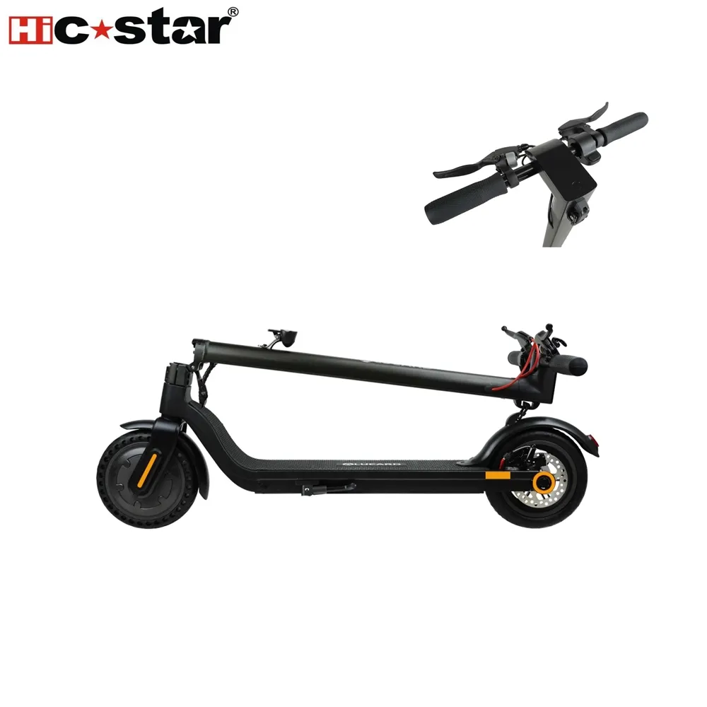 8.5 Inch Fold E-Scooter With Digital Monitor Showing Speed Mode, Speed, Battery Capacity And Light Status