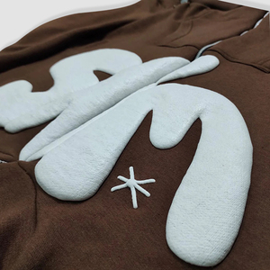 100% Cotton Puff Screen Printing Streetwear Full Zip up <b>Hoodie</b> Manufacturers Zipup <b>Hoodie</b> Custom Logo Heavyweight Zip up Hoodies - Product Image 4