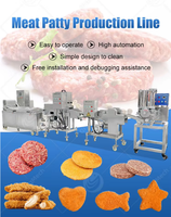 Ligne de production automatique de galettes de hamburgers, ligne de formage et de transformation de galettes de bœuf, de poulet, de poisson et de crevettes