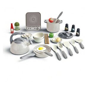 Collection de jouets de cuisine pour enfants : cuisinière, évier, tiroir de rangement, étagère – Apprentissage et développement pour le bonheur à la maison - Product Image 1