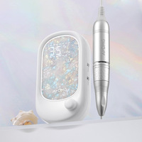 AMDMG - Appareil électrique portable professionnel de type stylo pour éliminer les peaux mortes et polir les ongles, idéal pour les salons de manucure
