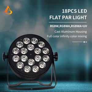 Projecteur LED plat et fin pour scène intérieure, 18x15W RGBWA 5-en-1, pour DJ - Product Image 3