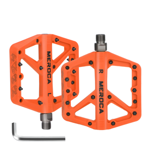 Pédales de vélo VTT Nylon Plate-forme Repose-pieds Plat VTT Paddle Grip Roulements Footboards Cyclisme <span class=keywords><strong>Pied</strong></span> Hold - Product Image 6