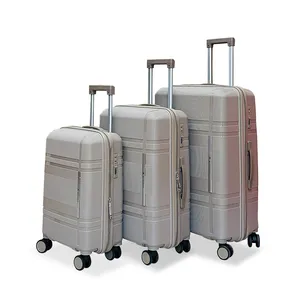 मार्क्समैन 2024 नई शैली कस्टम लोगो पीपी ट्रॉली सामान सेट यात्रा बैग हार्ड केस ट्रॉली बैग यात्रा सूटकेस सामान