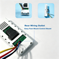 Termostato Programable WiFi para Calefacción, Calefacción por Suelo Radiante y Chimenea - Control por Aplicación Tuya Smart, Termostato con Pantalla LED