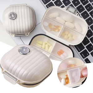 Wholesale Portable Travel for Seven Days Multiple Compartments Sealed Pill and Tablet Storage <b>Box</b> <b>Large</b> - Product Image 1