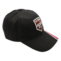 Custom katoen borduren logo cap man racing zwarte baseball cap