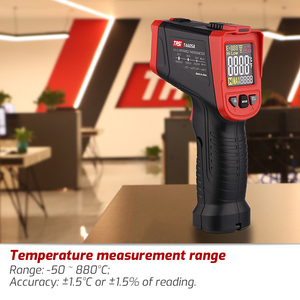 Thermomètre infrarouge numérique professionnel TASI TA605B 680C 1256F Thermomètre laser Pyromètre IR sans contact Écran couleur VA CE - Product Image 2