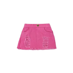 Jupe courte en jean déchiré unie pour filles, style crayon, pour l'été, inspirée des tenues coréennes et américaines, personnalisable en couleurs et styles. - Product Image 3