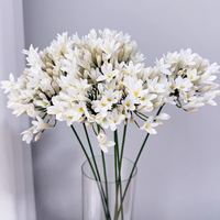 Mur floral artificiel en soie blanche Agapanthus, fait main, réaliste, longue durée, vente en gros pour mariage et Saint-Valentin