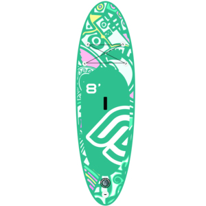 Xem biển Junior trẻ em Inflatable <span class=keywords><strong>sup</strong></span> đứng lên tàu chèo 8 '* 28 "* 4" Yoga câu cá có kích thước cho thanh niên OEM điều chỉnh trục mái chèo - Product Image 1