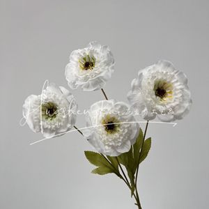 Flores Artificiales de Peonía, Rama Individual, Color Rosa, Seda, Alta Simulación, Decoraciones para Bodas - Product Image 3