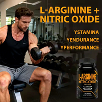 Capsules de L-Arginine, L-Citrulline, complément alimentaire stimulant l'oxyde nitrique pour la circulation, l'énergie, les performances et le soutien musculaire