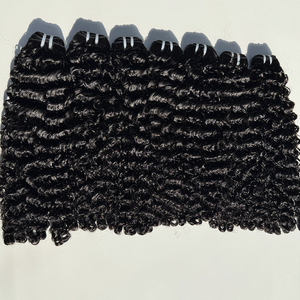 Extensiones de Cabello Humano Rizado Birmano Natural, Ondas Definidas, Doble Trama, Puntas Completas, para Suministro de Negocios de Peluquería - Product Image 1
