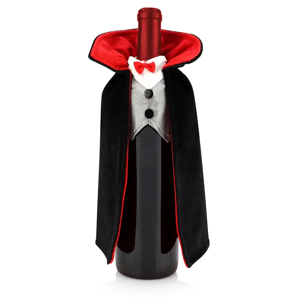 Holiday Party Dining Table Supplies Vampire Halloween Wine Bottle Cover Decorative Bottle Topper