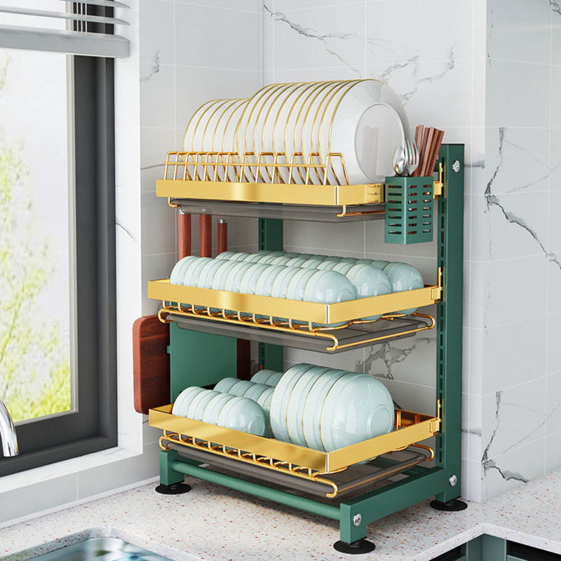 Euro Kitchen Brushed Nickel Dish Rack Kitchen Sink Dish Best Dish