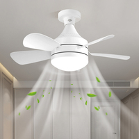 Ventilateurs de plafond avec lumières et télécommande, Ventilateur de plafond encastré, Ventilateur LED à lame intelligente moderne
