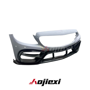 Parachoques delantero de fibra de carbono estilo IMP para <span class=keywords><strong>Mercedes</strong></span> <span class=keywords><strong>Benz</strong></span> W205 <span class=keywords><strong>Clase</strong></span> C AMG C43 C63 2015-2021 Kit de carrocería de coche de instalación perfecta - Product Image 4