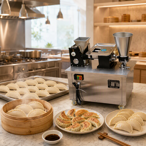 Machine automatique 220V pour la fabrication de samosas indiens triangulaires, de samosas, de samusa, <span class=keywords><strong>d</strong></span>'empanadas demi-lune, de tortellinis, de dumplings, de tourtes à la viande et de galettes - Product Image 3