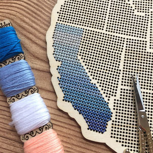 Pafu Stitchable Cartes de l'État américain en bois SECONDS Point de croix Broderie États-<span class=keywords><strong>Unis</strong></span> <span class=keywords><strong>Carte</strong></span> en bois perforé - Product Image 5