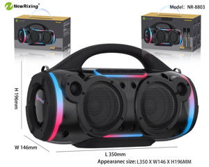 Altavoz Inalámbrico Portátil con Bluetooth NR-8803, <span class=keywords><strong>Karaoke</strong></span> para Cine en Casa y Uso con Computadora, Buenos Bajos - Product Image 1