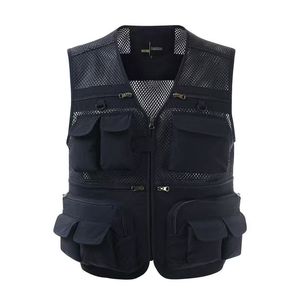 Multifunctional Plus Size Fishing Vest Multi-Pocket Breathable Anti-UV Quick Dry Comfort Nylon Cargo Tooling <b>Waistcoat</b> - Product Image 4