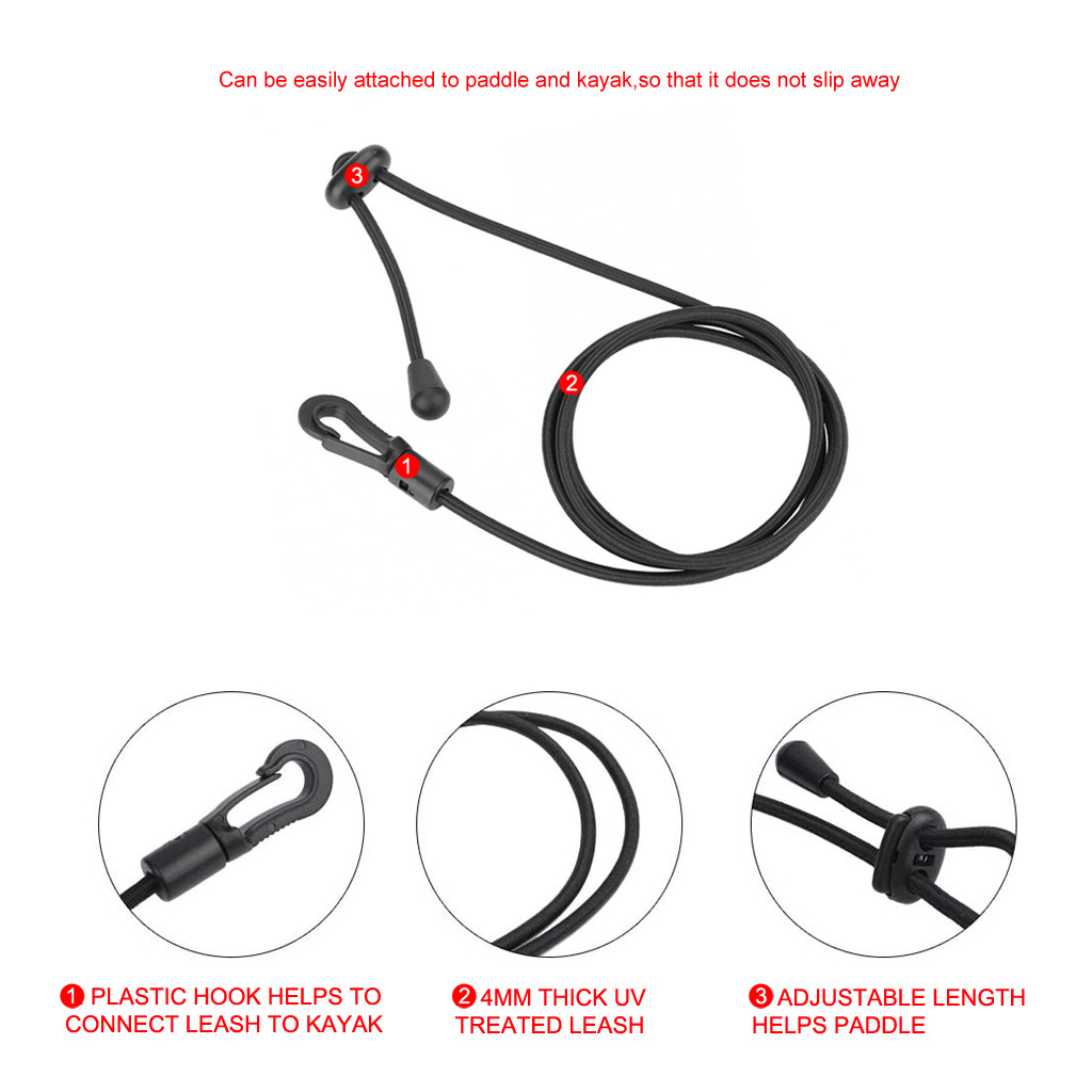 Elastic Fishing Poles Lanyard Rope Kayak Paddle Linen Canoe